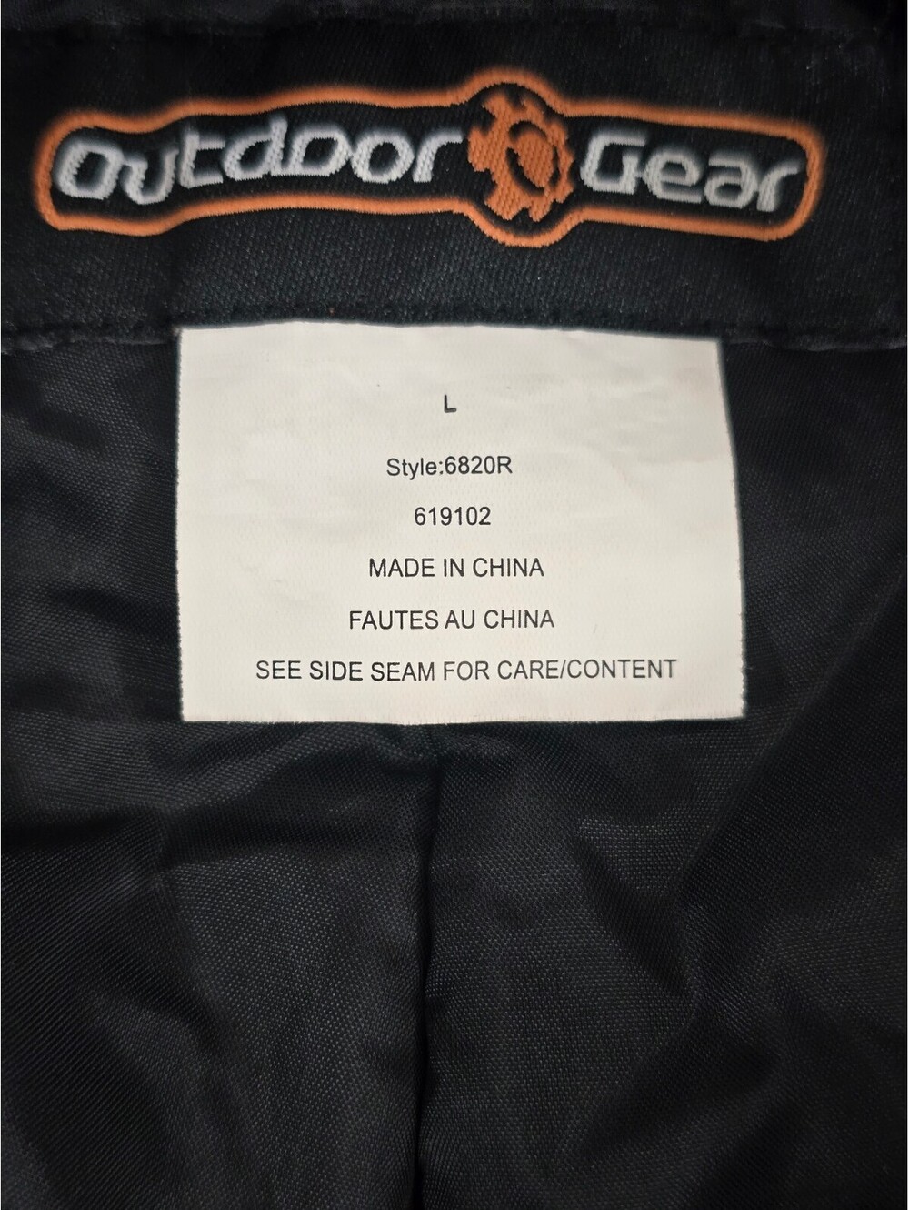 Outdoor Gear Black Waterproof Snow Pants Size L